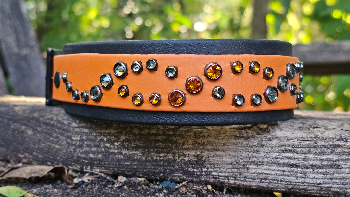 Flidais Burnt Orange on Black 14-18in