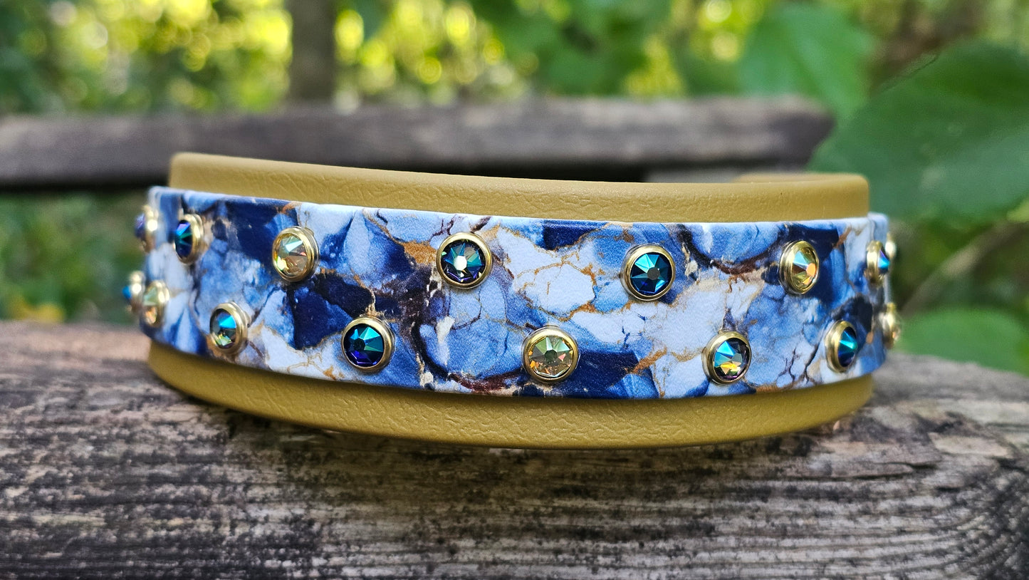 Blue Marble on Gold 14-20in