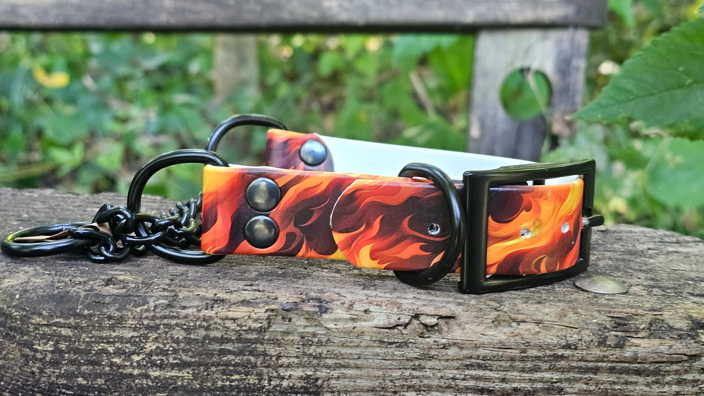 Flame Buckle Martingale 15-17in
