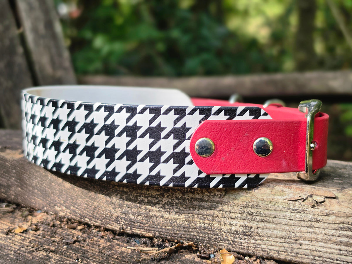 1.5 in Reduced Houndstooth to Crimson 16-20